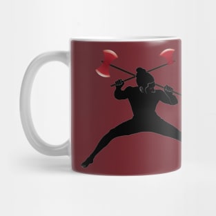 dual axe fight Mug